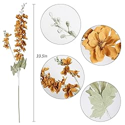 IPOPU Delphinium Artificial Flowers 6PCS Larkspur