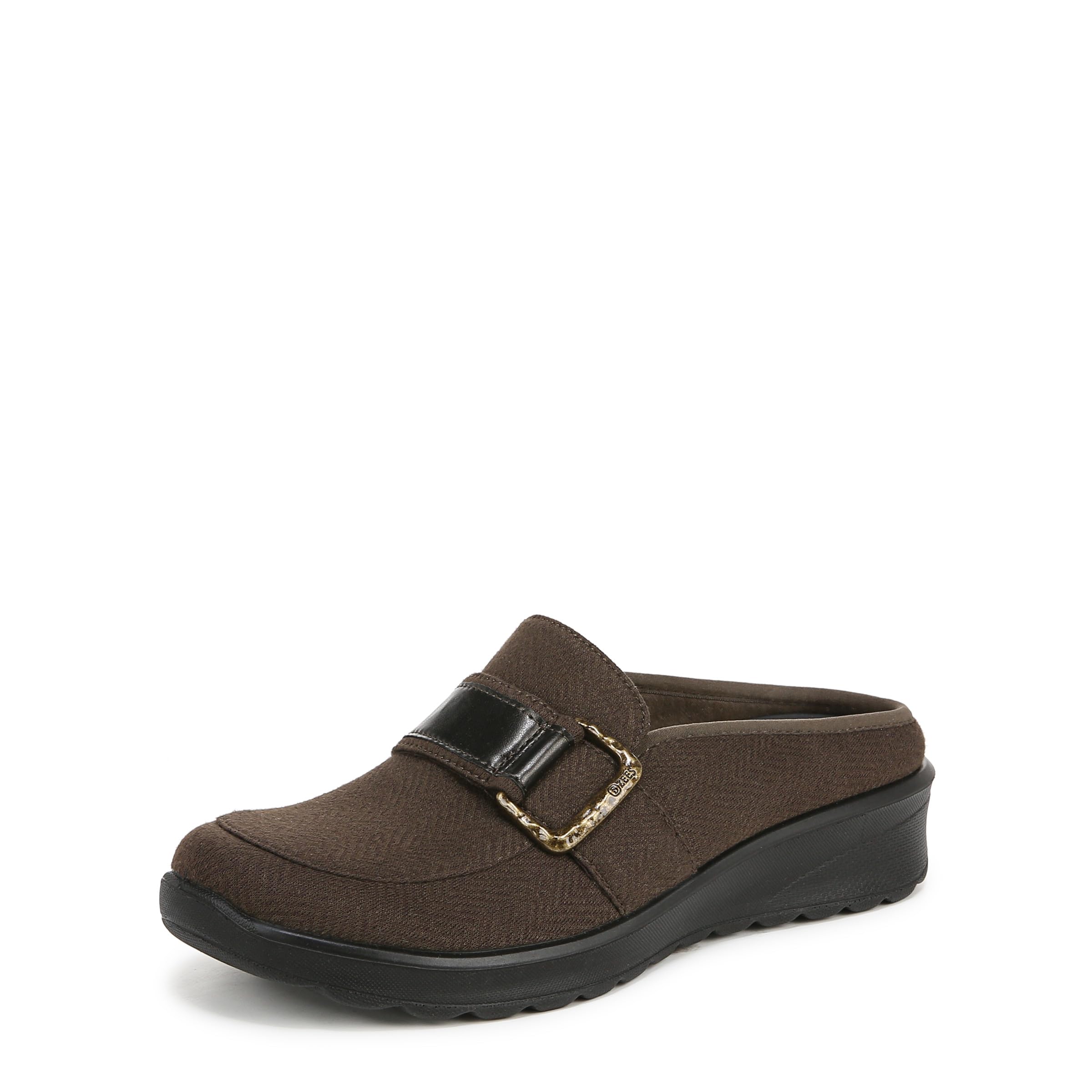 BZees Womens Galleria Slip On Comfort Mule Hunter Green 9.5 M