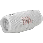JBL Charge 6 - Portable Waterproof & Drop-Proof Bluetooth Speaker, Bold JBL Pro Sound with AI Sound Boost, 28Hrs of Playtime, Built-in powerbank & Comes with a Sturdy/Removable Carrying Strap (White)
