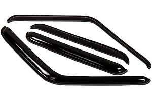 Tuningpros WV-439 Outside Mount Window Visor Deflector Rain Guard Dark Smoke 4-pc Set, Compatible with 2001-2005 Toyota RAV4