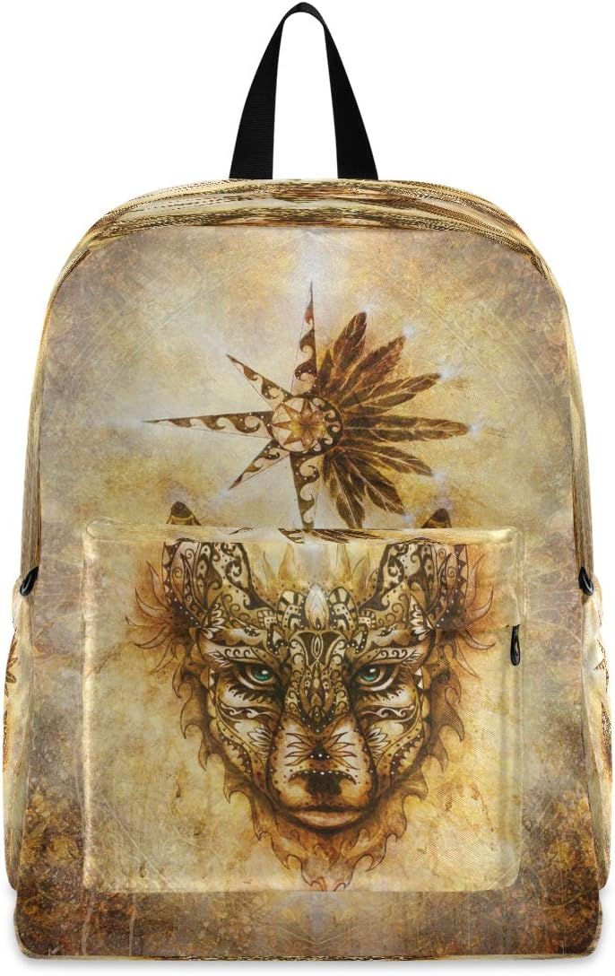 gold backpack mens