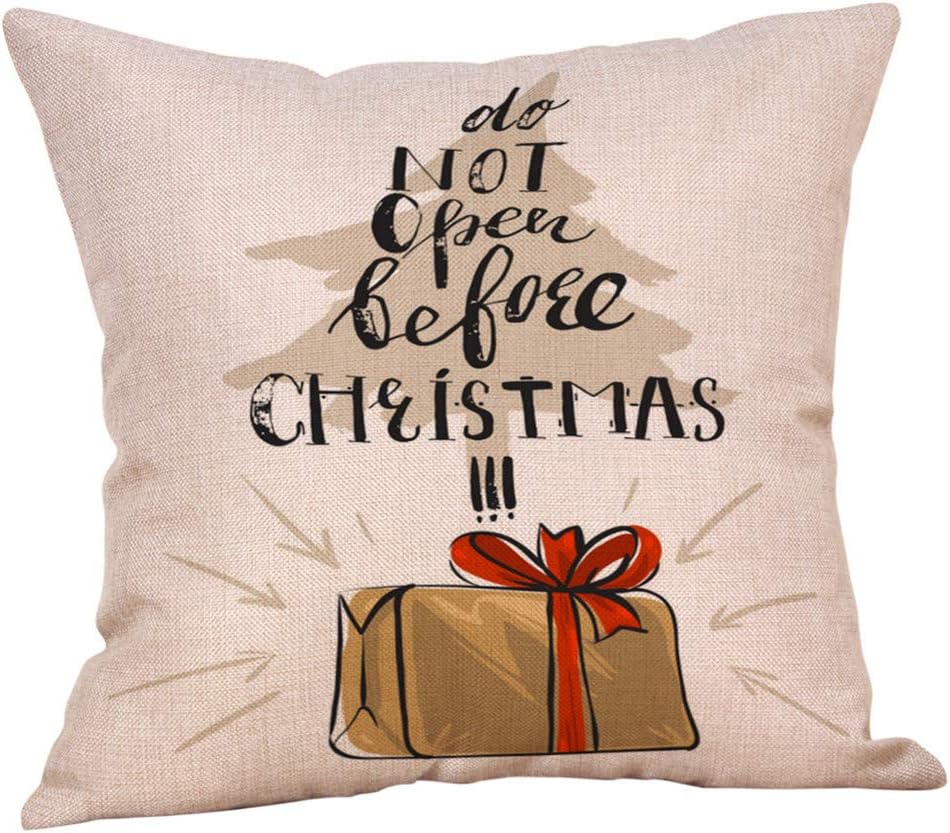 Weihnachten Weihnachtsbaum Gedruckt Deko Kissenbezug 45 x 49 cm