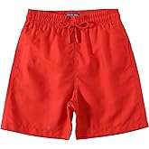 KAILUA SURF Boys Swim Trunks, High-Visibility Safety Colors and American Flag, Quick Dry Kids Shorts, Sizes 2T-16