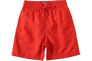 KAILUA SURF Boys Swim Trunks, High-Visibility Safety Colors and American Flag, Quick Dry Kids Shorts, Sizes 2T-16