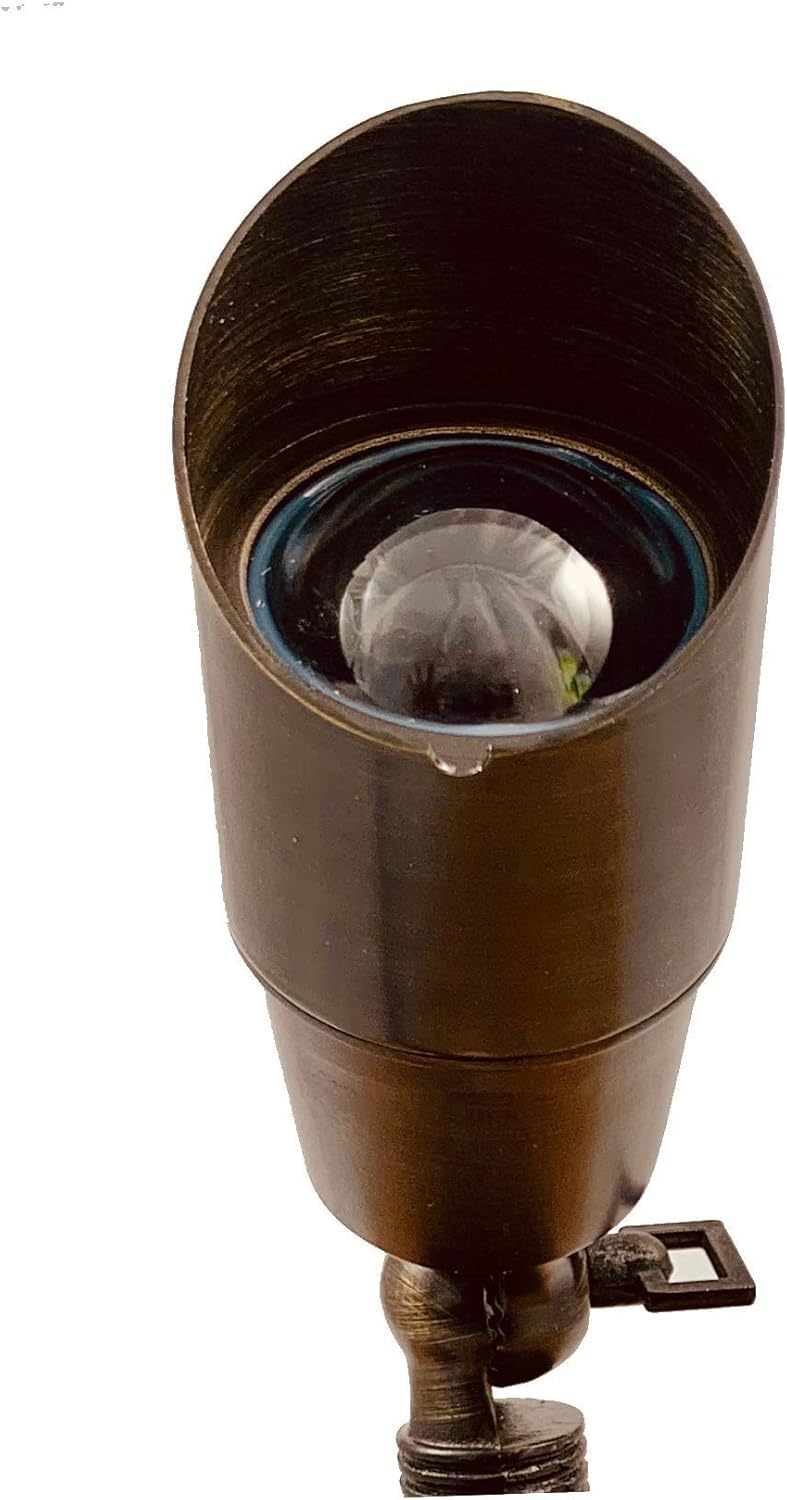 LUMiON Outdoor Lighting Elevate Garden Spot Light Antique Brass, Bronze