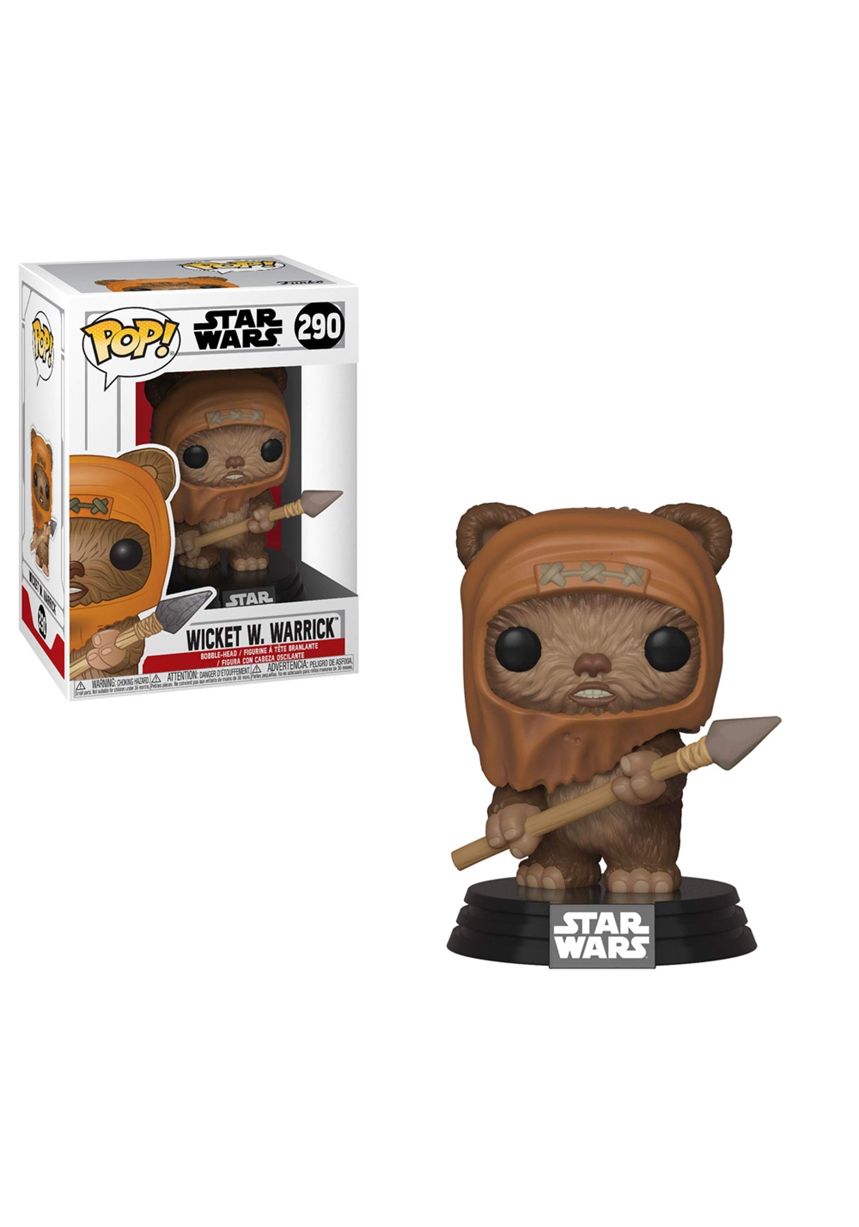 Funko POP! Bobble: Star Wars: Wicket - Collectable Vinyl Figure - Gift Idea - Official Merchandise - Toys for Kids & Adults - Movies Fans - Model Figure for Collectors and Display