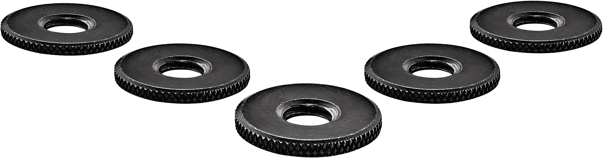 Meinl Percussion Rod Counter Nuts - Washer for Microphone Mounts on Microphone Rods - Steel, Black (MRCN5)