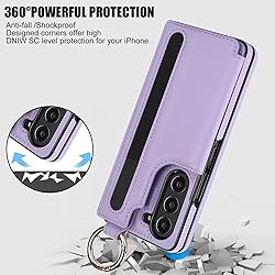 XIMAND for Samsung Galaxy Z Fold 5 Wallet Case with