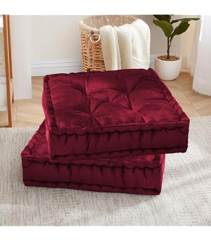 Amazon.com: Verpert Floor Pillow 25x25 Inch, Square Meditation