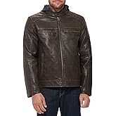 Levi's Men Faux Leather Racer Jacket