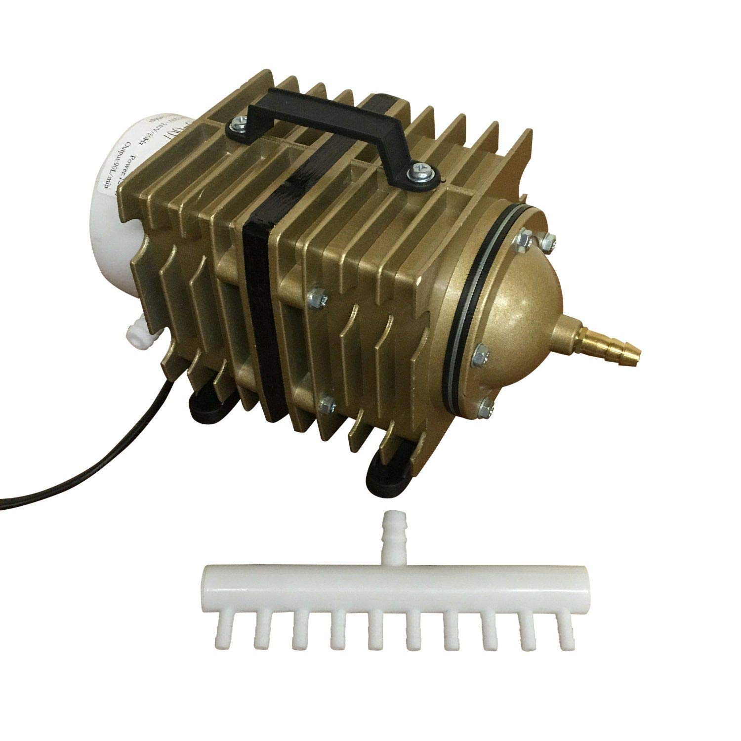 Finest-Filters Pond Air Pump Koi Fish Pond Hydroponic Piston Compressor Fish Tank Aquarium 20-90l/m (90 Litres/Min)