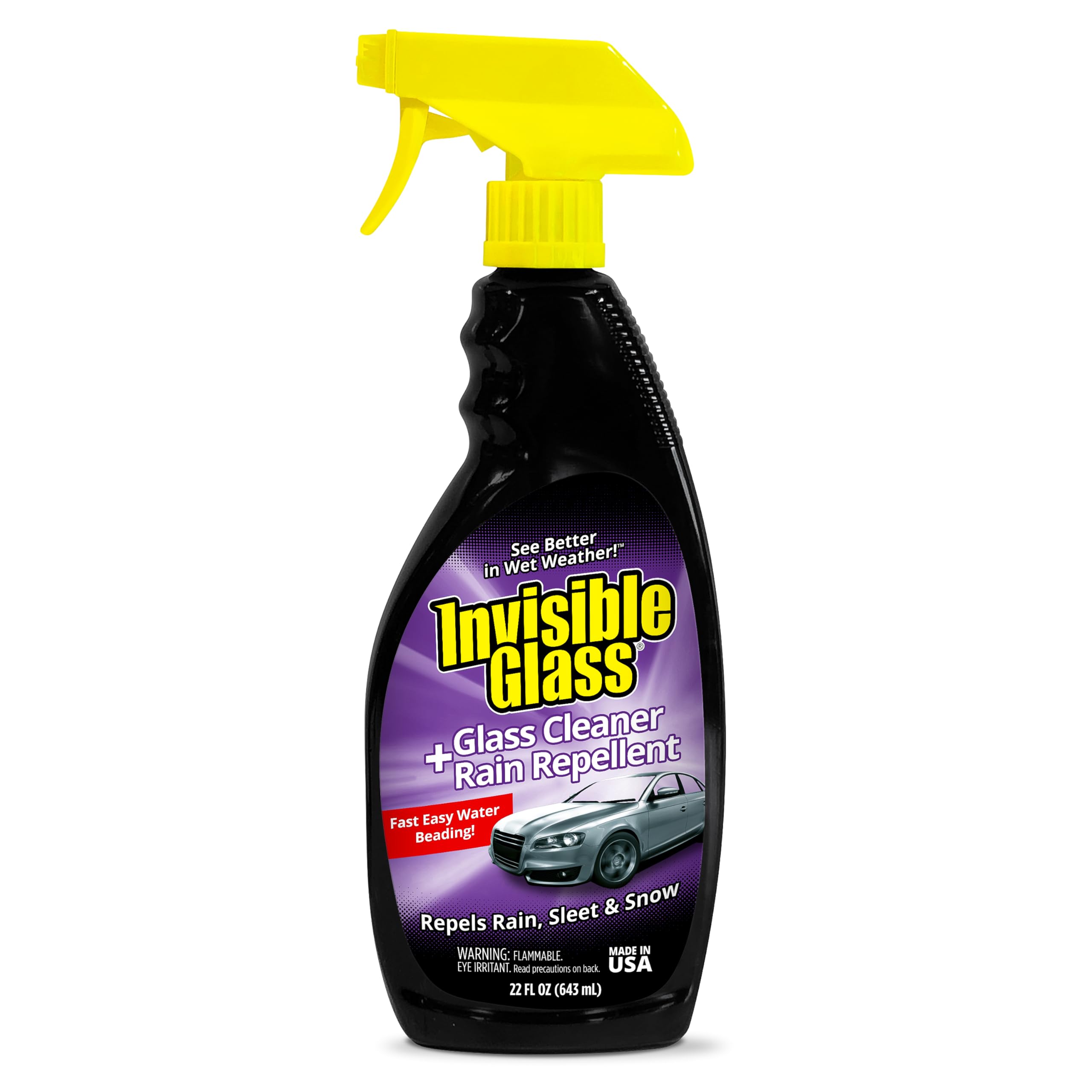 Invisible Glass 92184 Premium Glass and Windscreen Cleaner with Rain Repellent