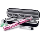 M3Gear Peptide Pen Kit (Cartridge &amp; Tips Included) &ndash; Metal Reusable 60-Unit Precision Dial, 3 mL Glass Cartridge, 3 Pen Tips &amp; Hard Case (Pink)