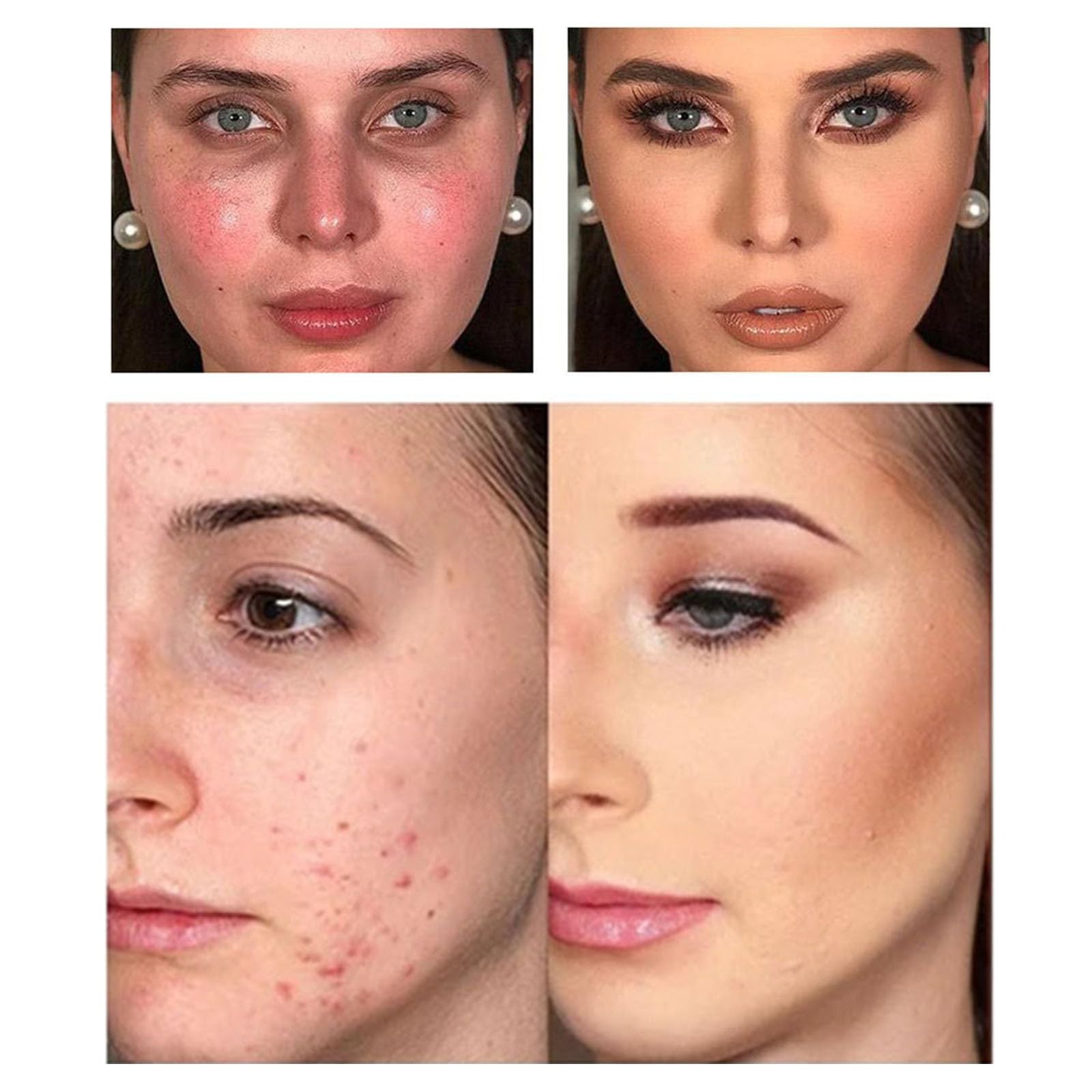 MeiPlumLai 12 Color Concealer Palette & 12 Colors Blush Palette,Full Coverage Makeup,Corrector for Under Eye Dark Circles and Highlight Blush Palette Face Cosmetics Makeup