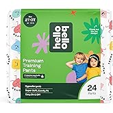 Hello Bello Premium Training Pants 2T-3T, All About Feelings Design, 24ct Jumbo Pack