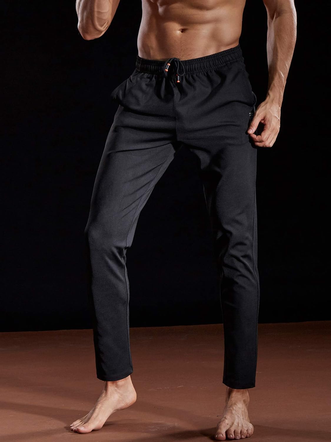Neleus Men's Athletic Workout Running Pants: Clothing