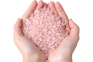 MAIBAOTA Natural Rose Quartz Crystal Chips Bulk 1 lb Small Tumbled Stones Crushed Crystal Quartz Pieces Decorative Stones for Vase Filler, Bottles, Crafts