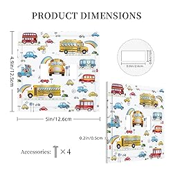 Wpshijia Kids Bus Taxi Truck 2 Gang Light Switch