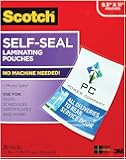 Scotch Self-Sealing Laminating Pouches, 25 Sheets, 9.0 in x 11.5 in, Gloss Finish Letter Size (LS854-25G-WM) 3 Pack