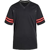 DEHANER Blank Football Jerseys for Men Unisex Workout Fitness Shirts Sports Uniform Casual Outfits