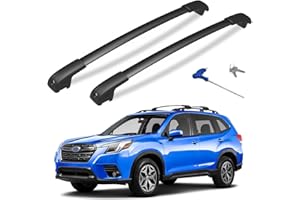 HmmtyRack Lockable Car Roof Rack Cross Bars Compatible with Subaru Forester 2014-2025, Aluminum Cross Bar for Rooftop Cargo Carrier Luggage Kayak Canoe Bike Snowboard