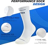 Ruixue Mens Sports Hiking Socks 5/6 Pairs Breathable Cushioned Anti Blister view 3
