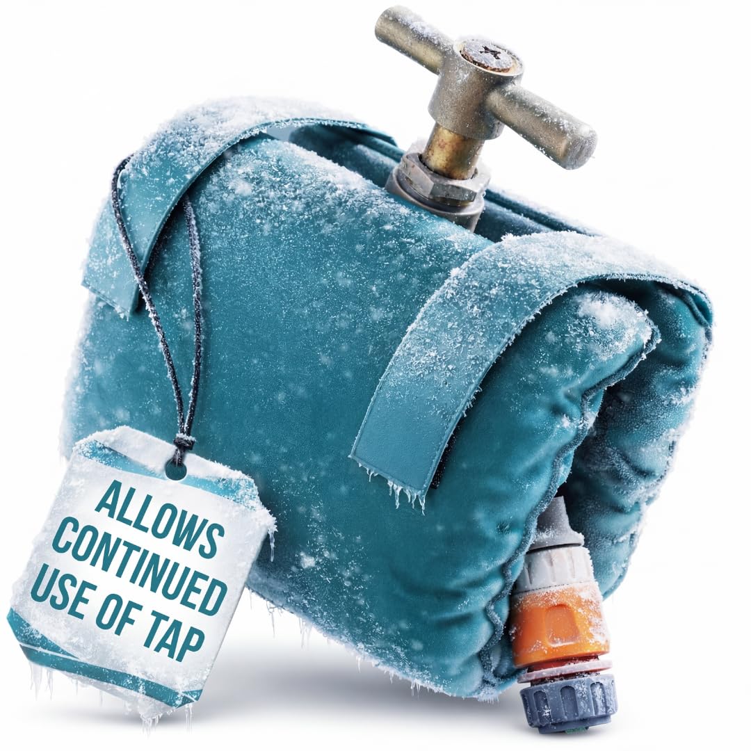 Medipaq Thermal Tap Jacket - 1x Outside Tap Covers for The Winter - Tap Covers for Outdoor Taps - Outside Tap Cover Frost Protector - Garden Tap Cover