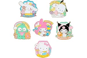 CNEISEJK 9pcs Cute Kitty Style Enamel Lapel Pins Kitty Cat Brooch Charms Jewelry Gift for Backpacks Cloth