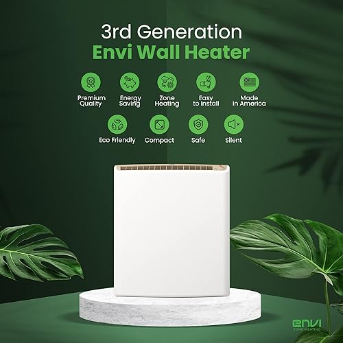 Envi Plug-in Electric Panel Wall Heaters for Indoor Use, Energy