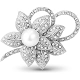 Broche Fantaisie Strass Rose Pour Femme - Bijou De Soirée Occasion