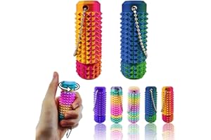 emeqzoa Christmas Stocking Stuffers 2 Packs Little Ouchies Pain Stim Fidget Toy, 3D Printed Fidget Toys Anxiety Relief Items, Handheld Fidget Toys, Novelty Relief Stress Gift for Friend (XU BG+RG)