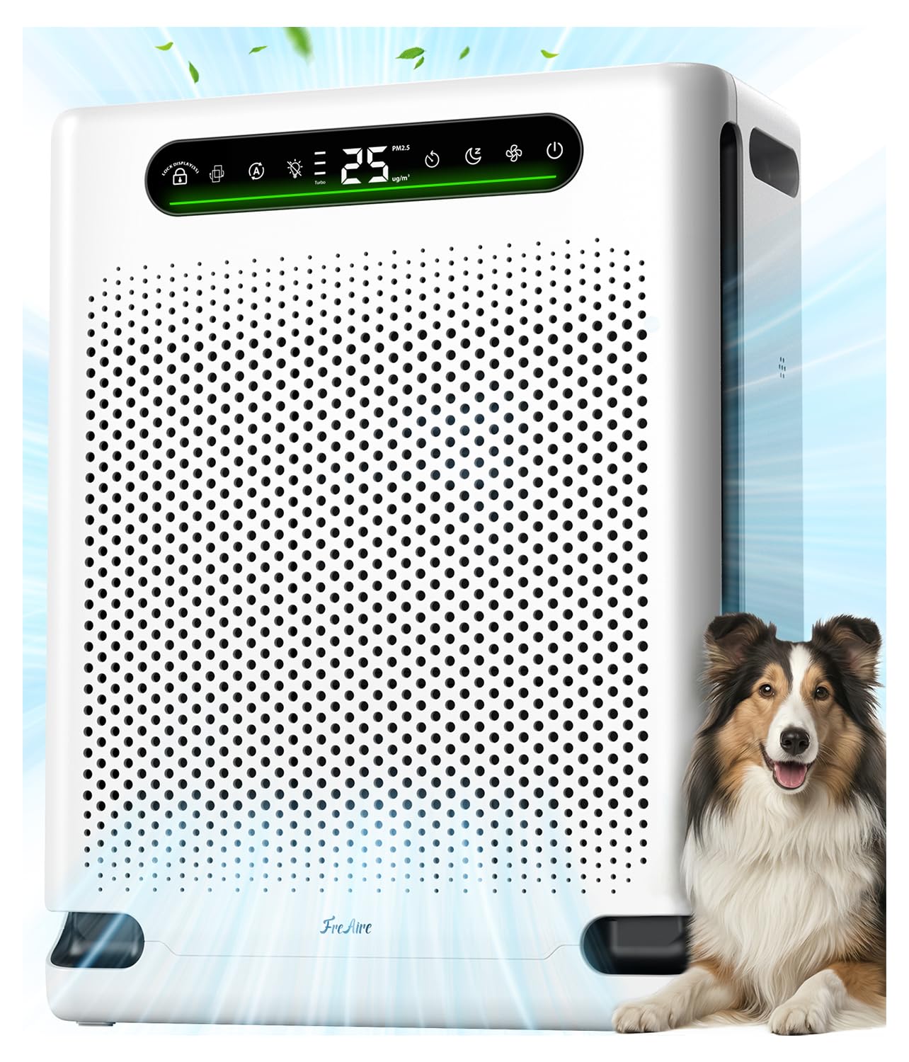 Photo 1 of Air Purifiers for Home Large Room Up to 2600 Ft², HEPA Air Purifier with Washable Filter & Air Quality Display, Powerful Turbo Mode Air Cleaner for Pet Hair Odors Smoke Dust, HAP605