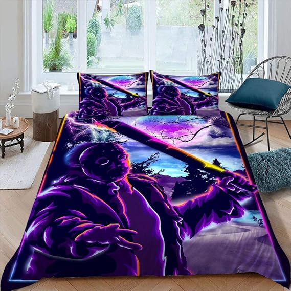 Jason Voorhees Duvet Cover Bedding Set Friday The 13th Bed