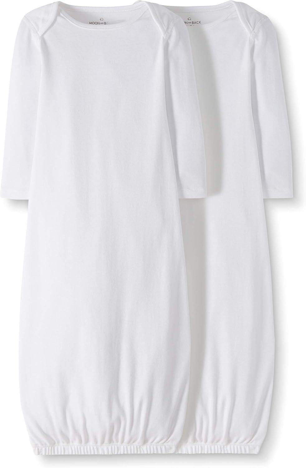 Moon and Back by Hanna Andersson Unisex Baby 2-Pack Organic Cotton Sleeper Gown: Clothing