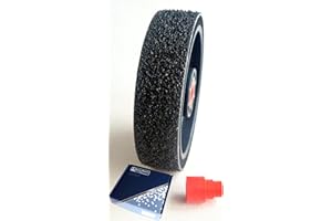 BALTIC ABRASIVE TECHNOLOGIES 6" Grit: 280 Premium REZ Soft Lapidary Diamond Wheel for Cabbing Grinding Sanding Polishing Operations. Plastic Body with Foam Padding. Perfect to Work with Stones, Gemstones, Glass.