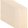 20 Pack Balsa Wood Sheets, 8”x12”x1/16”, Thin Natural Unfinished Wood for Crafts, Hobby, Model Making, Wood Burning and Laser Projects, School Projects, Craft Project（200x300x1.5MM）