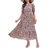 Ann Darling 2026 Women’s Floral Dress Casual Tiered Flowy A-Line Summer Dress with Pockets