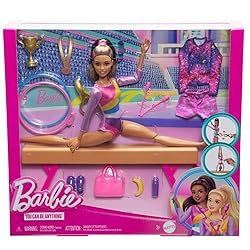 Barbie Gymnastics Doll & Accessories, Playset with