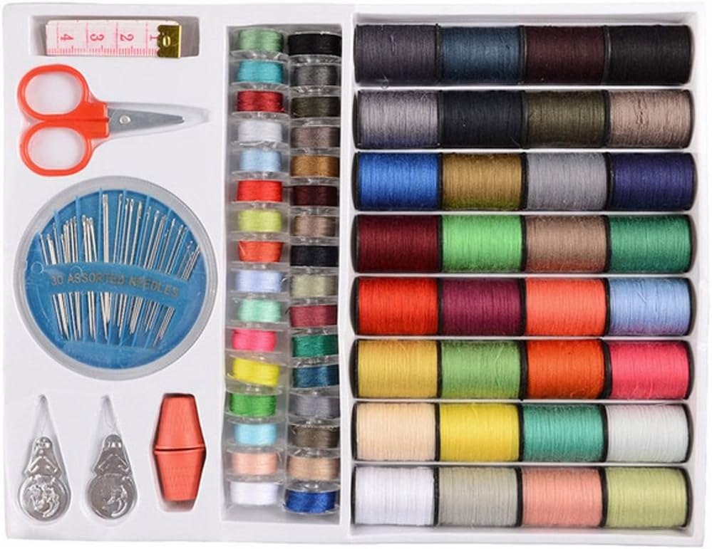 64Spools Assorted Colors Sewing Threads Set Sewing Tools Kit