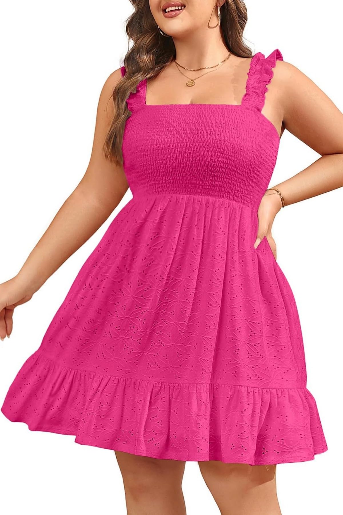 Talisea Women’s Plus Size Pink Dress Summer