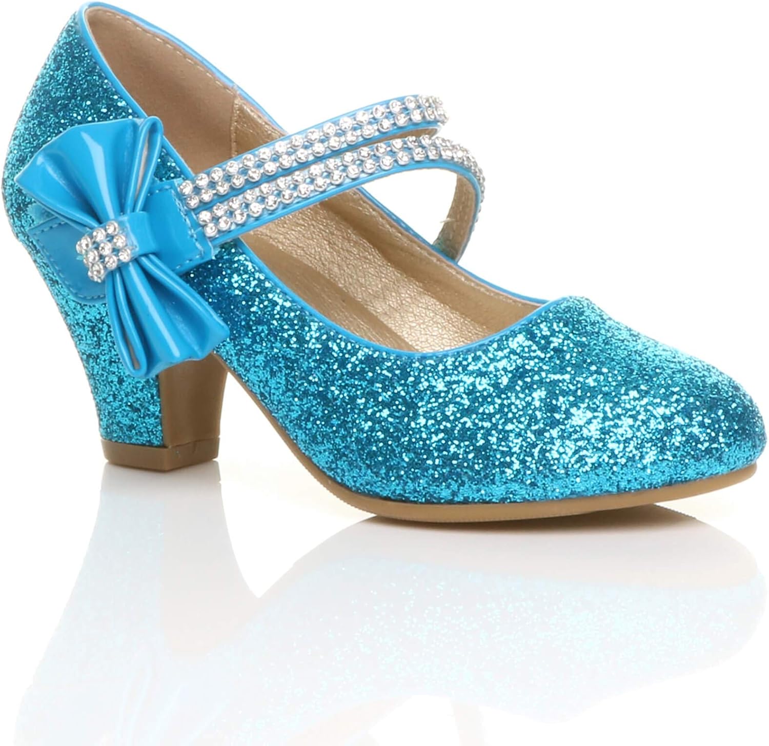 Girls Kelsi Girls Kids Childrens Low Heel Wedding Mary Jane Patent