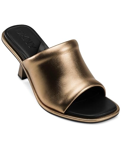 DKNY Women's Reading Evening Heeled Sandal Mule, Bronze, 5.5 - Amazon deal for $86.61