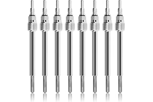 Ensun 8 Pcs Diesel Glow Plugs - Dual Coils Fast Start - Compatible with - 2004-2010 E350 E450 F250 F350 F450 F550 Super Duty Excursion Truck 6.0L Powerstroke # ZD-13 (from 9/22/03, 20mm Length)