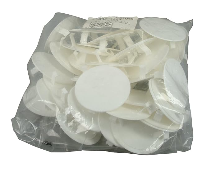 Kopp 343300047 Federdeckel für Abzweigdose, ø 60-70 mm, Profi-Pack: 50-Stück im Karton, weiß