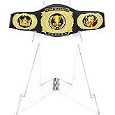 Championship Belt Display Stand, Clear Fashion Triangle Boxing Wrestling Belt Buckles Holder for Football Baketball Hockey Golf Basketball (1)