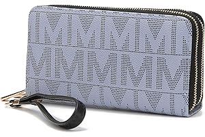 MKF Collection Wristlet Wallet for Women, Small Vegan Leather Credit Card Holder with Zipper Coin Pocket Wallet Purse Handbag By Mia K
