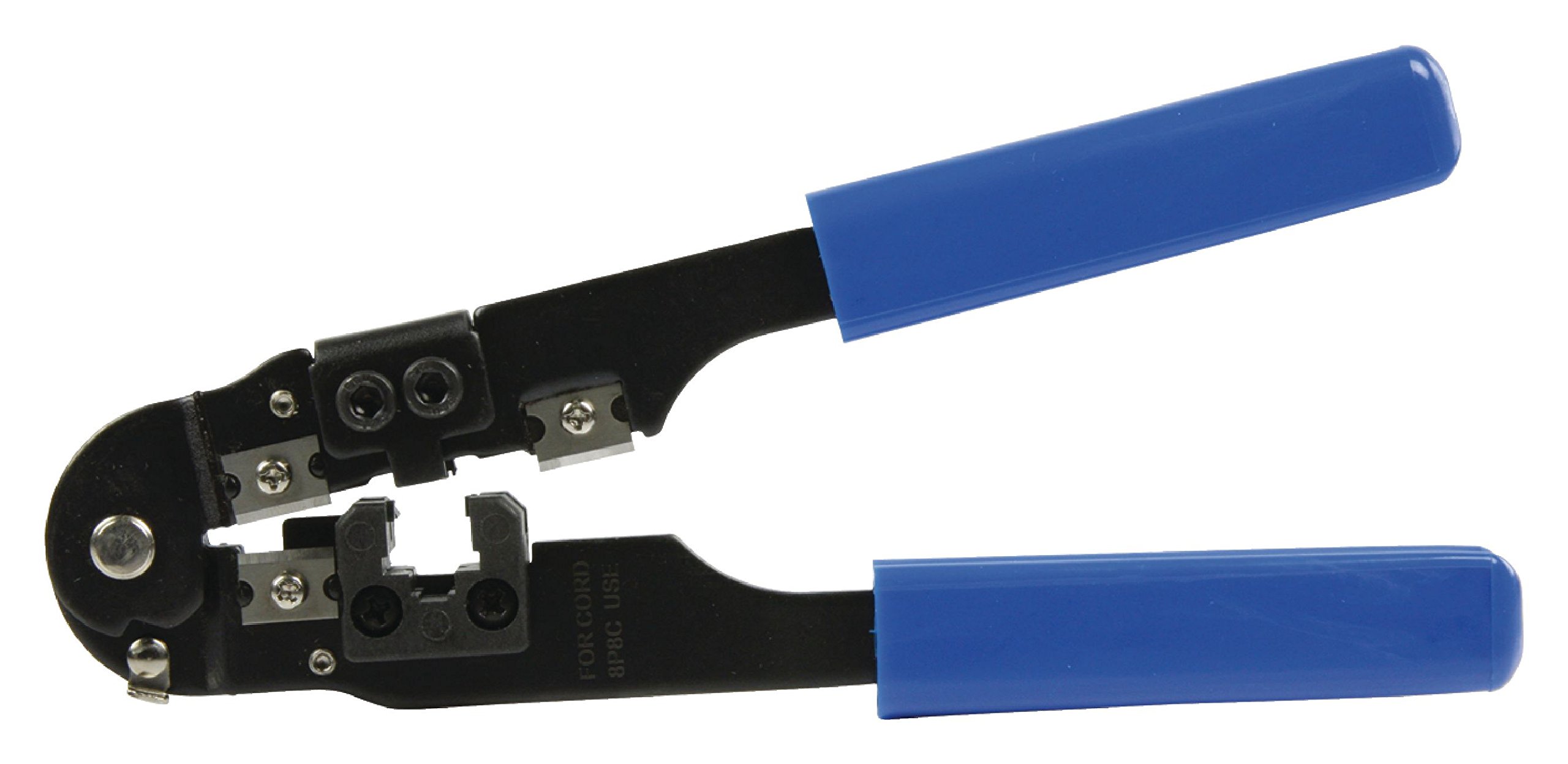 KnnX 28111 | Professional Heavy Duty Ratchet Crimping Pliers | Tool for RJ45 | Wire Strip and Cut Blades
