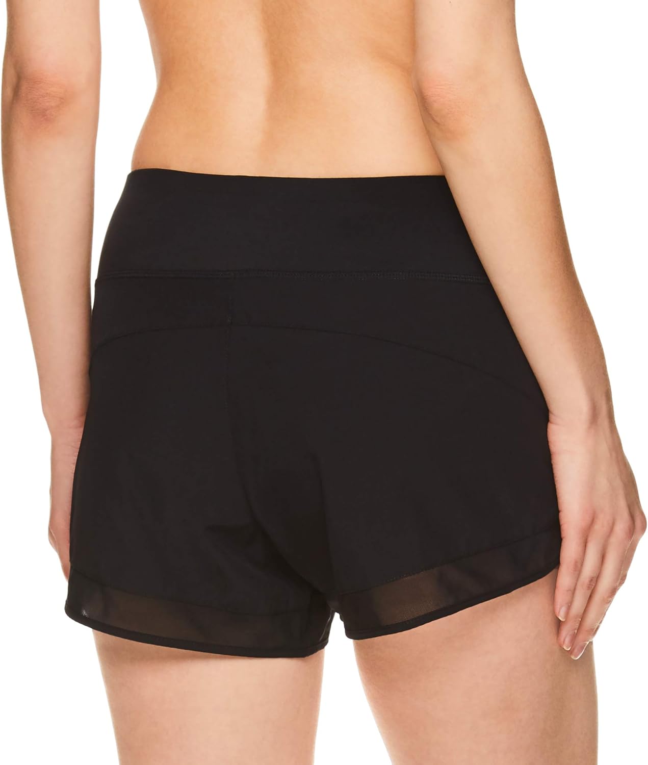 Reebok Women's Running Shorts, Relaxed Fit and Mid-Rise Waist Training Shorts w/ Liner - 3 1/4 Inch Inseam : Clothing