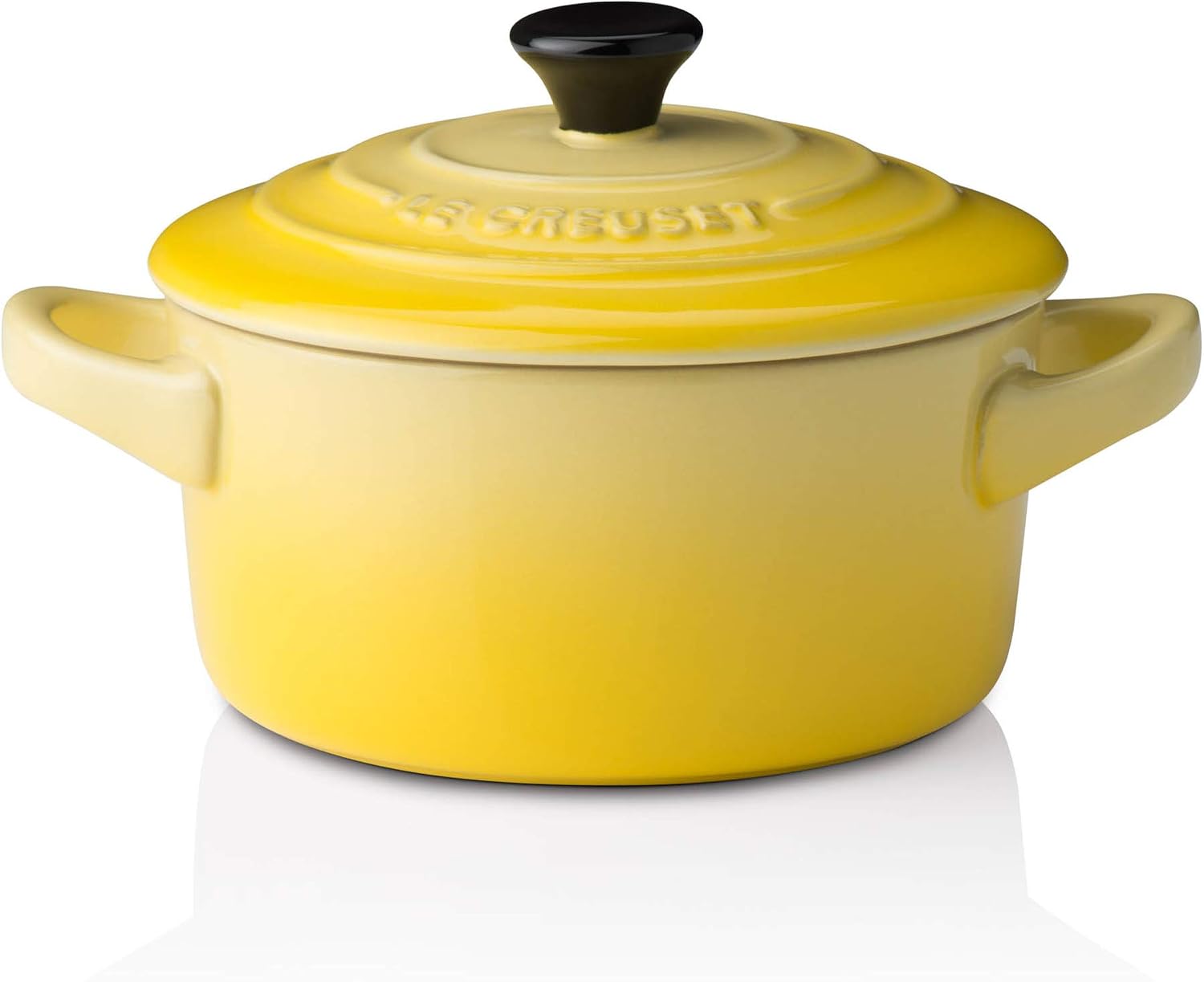 LE CREUSET Stoneware Petite Round Casserole, 0.25 L, Soleil, 71901104030100, 200 ml
