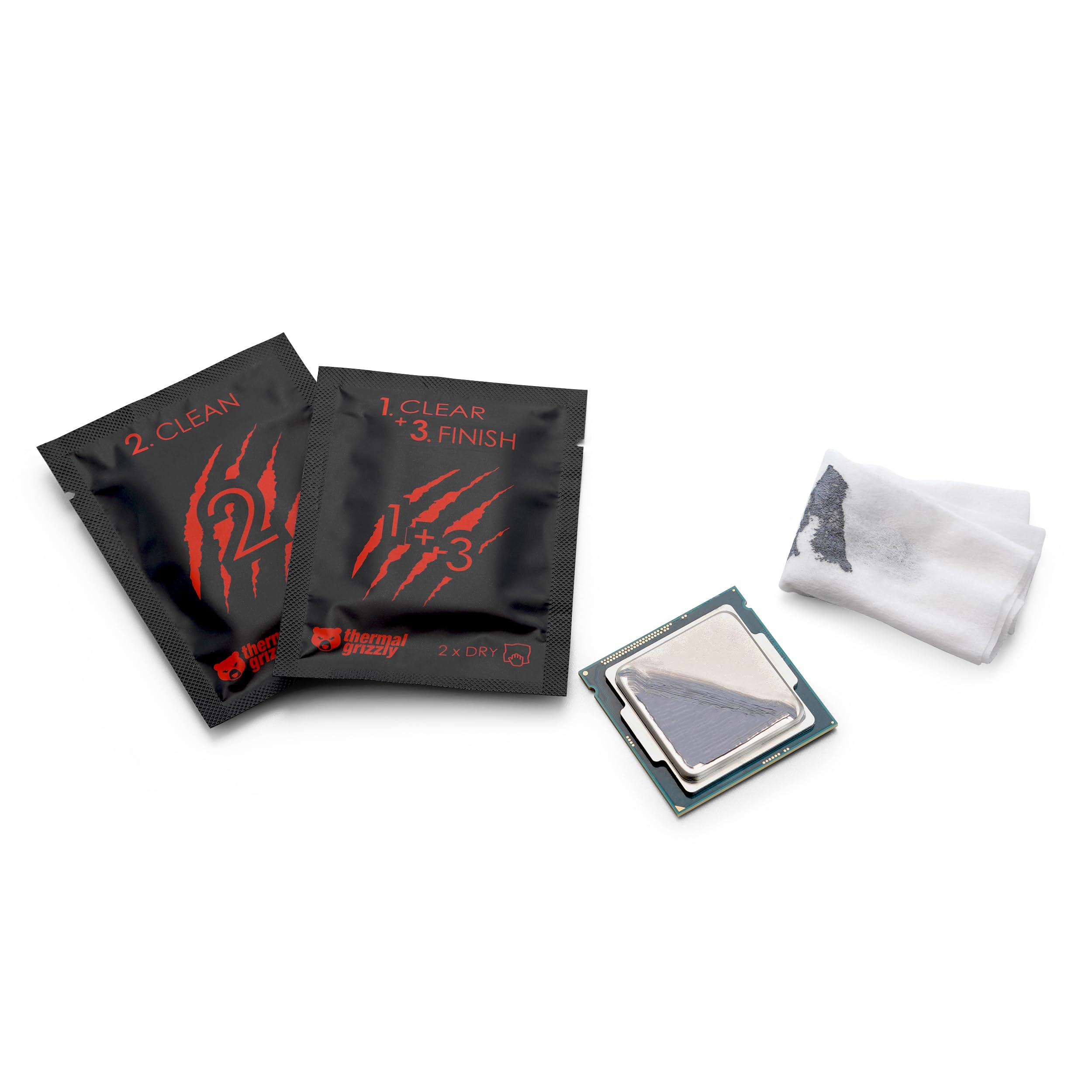 Thermal Grizzly Kryonaut Extreme - 2 Gram - Extremely High Performance Thermal Paste with 12 Cleaning Wipes 6 Wet & 6 Dry- for Maximum Thermal Conductivity While Overclocking CPU/GPU/PS4/PS5/Xbox